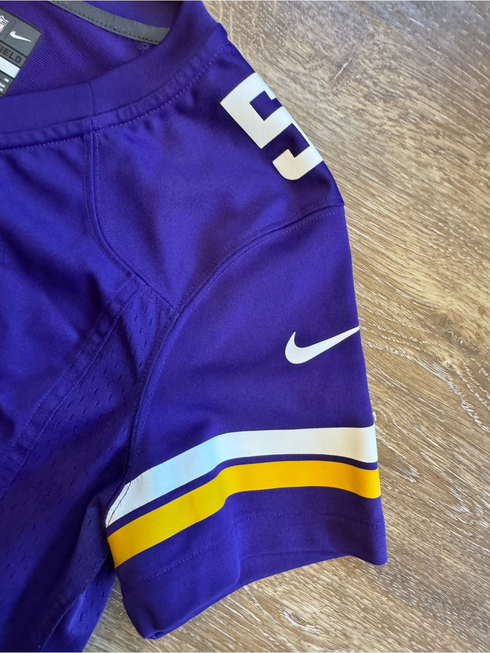 NFL Purple Minnesota Vikings Bridgewater 5 Nike Football Jersey - Sz M - NEW - Picture 5 of 14